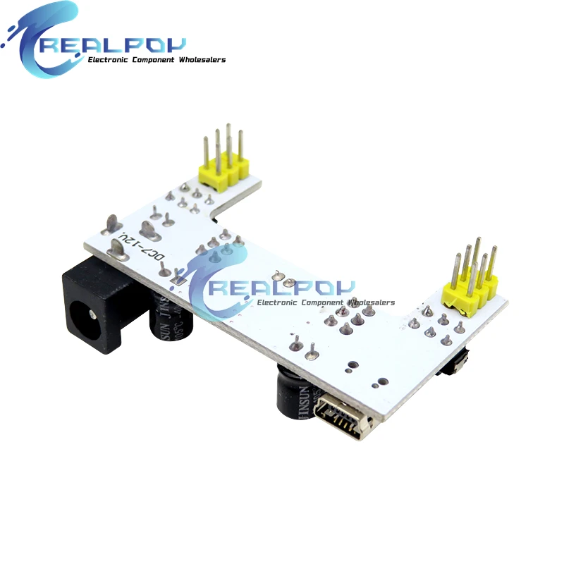 MB102 Breadboard Spezielles Netzteilmodul Mini USB Schwarz Weiß 2-Wege – Bild 6
