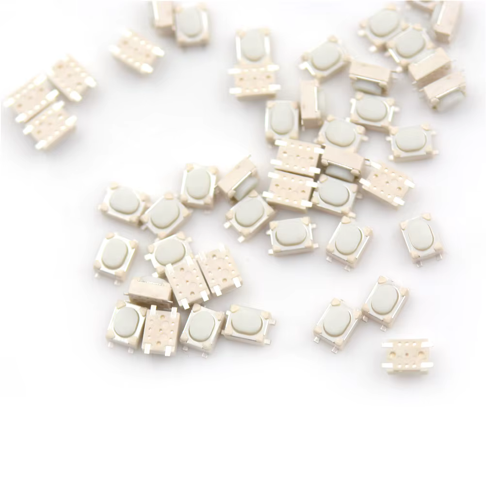 Micro Button Tact Switch SMD 4Pin 3X4X2,5 MM Weiß Tactile (50 Stück) – Bild 2