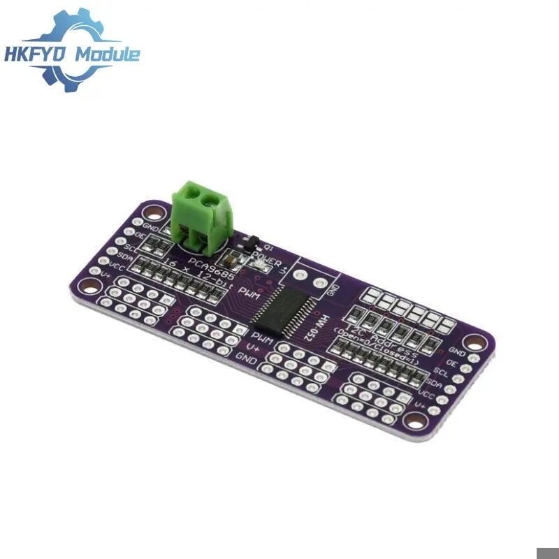 PCA9685 16-Kanal 12-Bit PWM Treiber I2C Modul für Servomotor LED – Bild 5