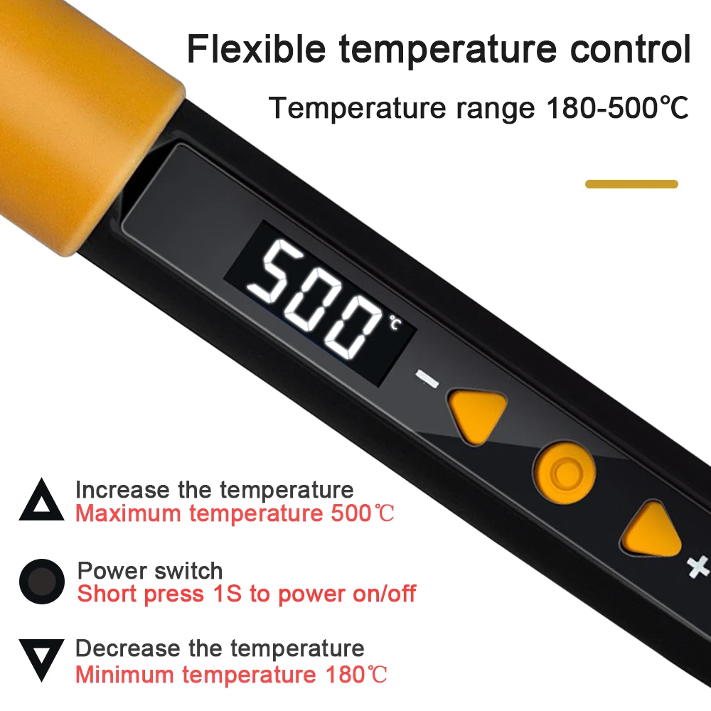 80W Elektrische Lötkolben Einstellbare Temperatur Digital Display – Bild 3