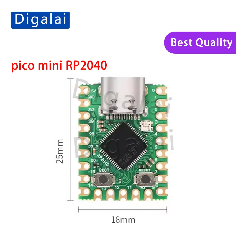 Raspberry Pi Pico Mini RP2040-Zero Mikrocontroller-Entwicklungsboard – Bild 3