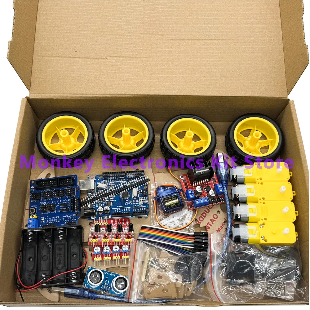 Smart Car Kit 4WD Smart Robot Car Chassis Kits Auto – Bild 5