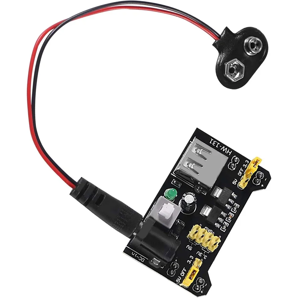 3,3 V 5 V MB102 Lötfreies Breadboard Netzteil Modul mit 9V (3 Stück) – Bild 3