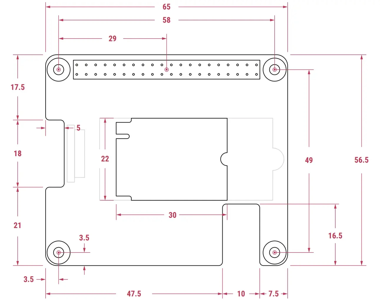 Raspberry Pi 5 Raspberry Pi M.2 HAT+ mit PCI-E-Kabel, Raspberry Pi – Bild 3
