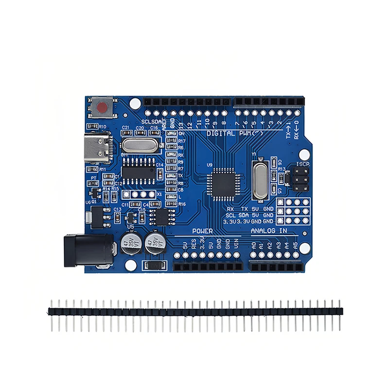UNO R3 (CH340G) MEGA328P Chip für Arduino UNO R3 + USB/TYPE-C Kabel ATMEGA328P-AU Entwicklungsboard 16Mhz