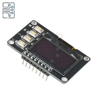 0,96 Zoll OLED-Display IIC Weiß/Blau 12864 mit 4 Tasten OLED-Display SSD1306 SSD1315 OLED I2C-Display