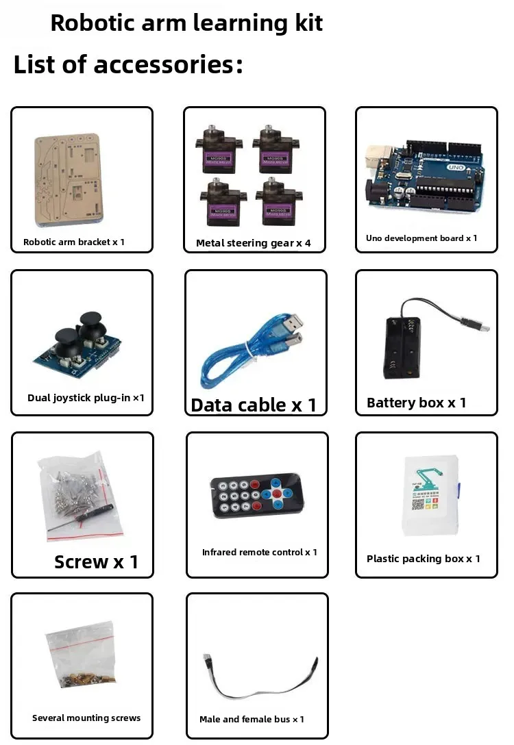 MeArm Roboterarm-Bausatz für Arduino - DIY Maker Robotik-Kit mit 4 – Bild 3