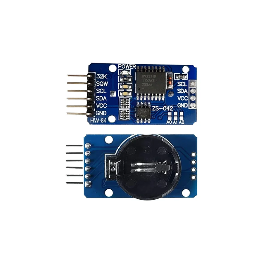 DS3231 IIC RTC-Modul mit AT24C32-Speicher, Präzisionsuhr, Batterie/keine Batterieoptionen für Arduino