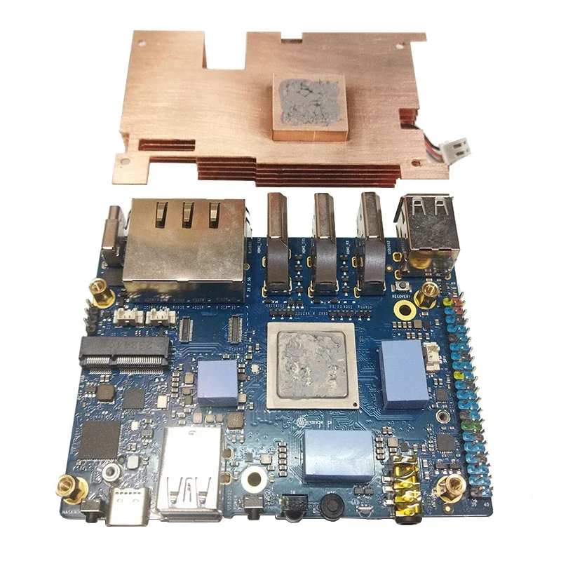 Orange Pi 5 Plus Kupfergehäuse mit Lüfter, aktiver Kühlkörper – Bild 3