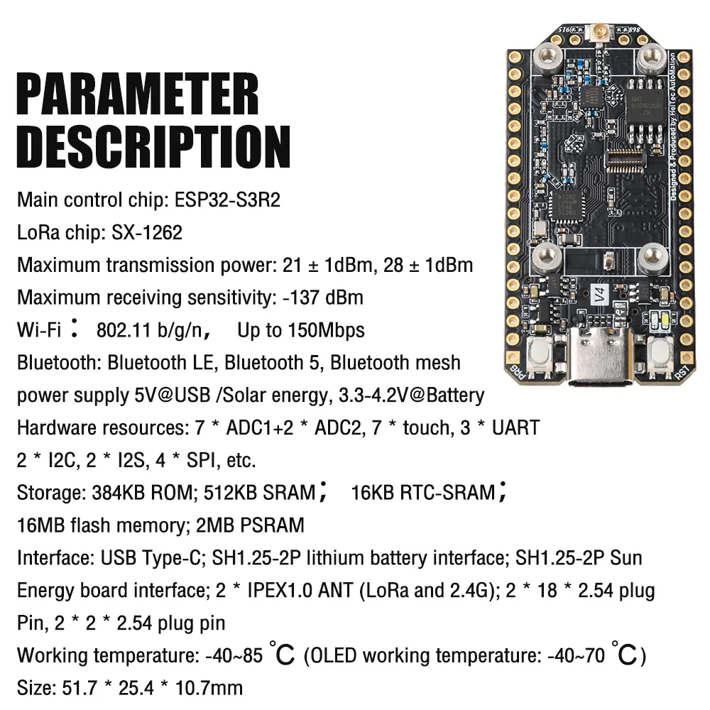 863-928 MHz V4 Heltec LoRa 32 Meshtastic GPS ESP32 SX1262 – Bild 5