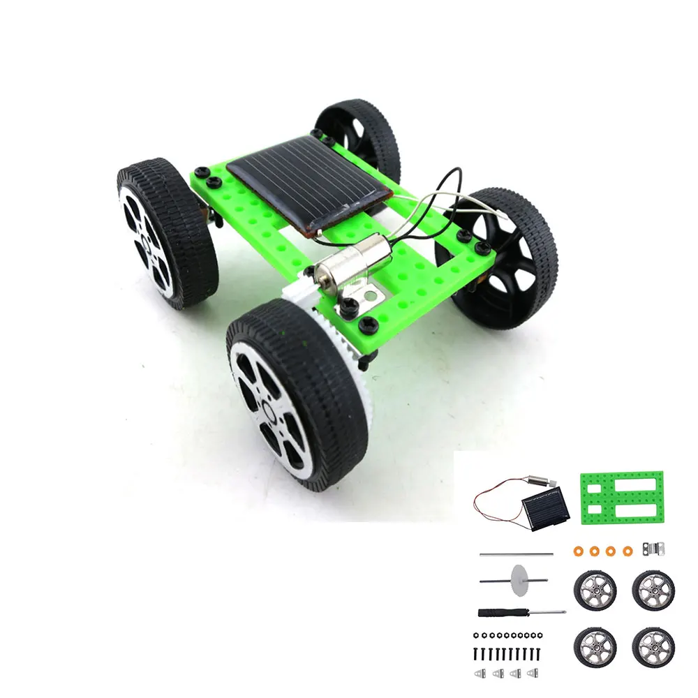 Mini Solar Powered Spielzeug DIY Auto Kit Kinder Pädagogisches Gadget Hobby Lustige outdoor spaß spielzeug