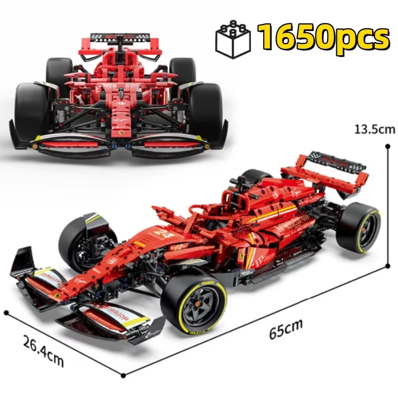 1:8 Technisches Rennfahrzeug-Bausatz 1650 Teile DIY-Montagemodell Tischdekoration Geschenke