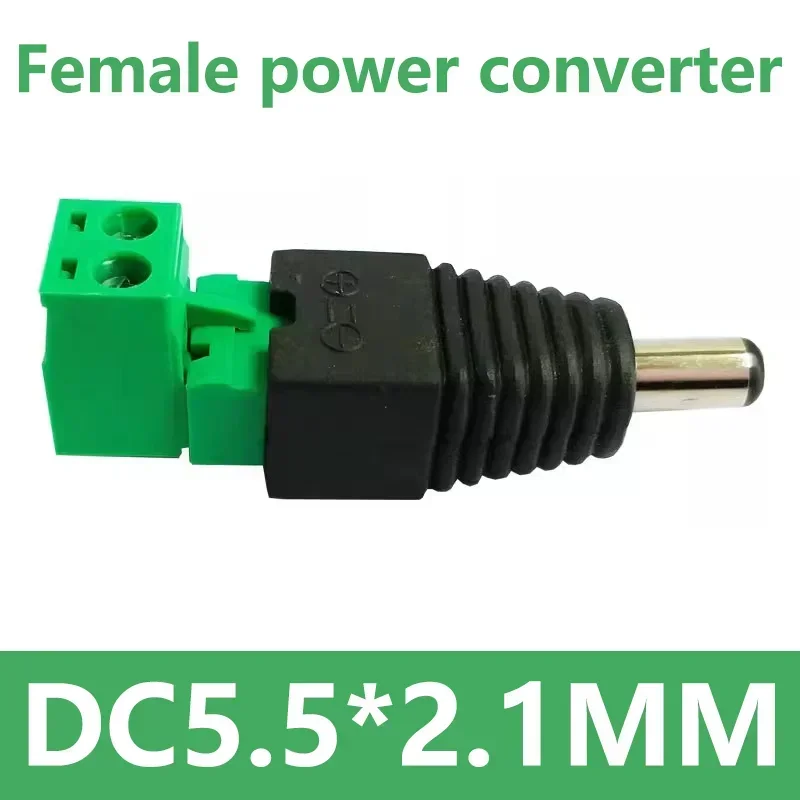 2,1mm x 5,5mm DC-Stromstecker 5,5*2,1mm Schraubanschluss DC-Stecker-Buchse-Adapter DC-Verbinder