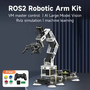Roboterarm 6DOF KI Großmodell Vision ROS2 Python-Programmierung Virtuelles Maschinensystem