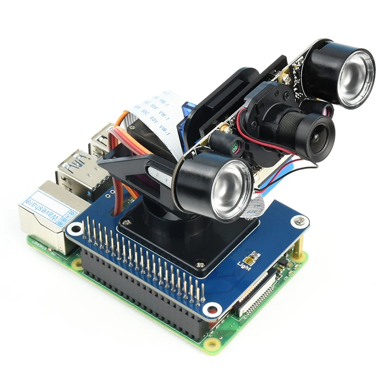 Raspberry Pi 2-DOF Pan Tilt HAT 40PIN GPIO Extension Board I2C – Bild 2