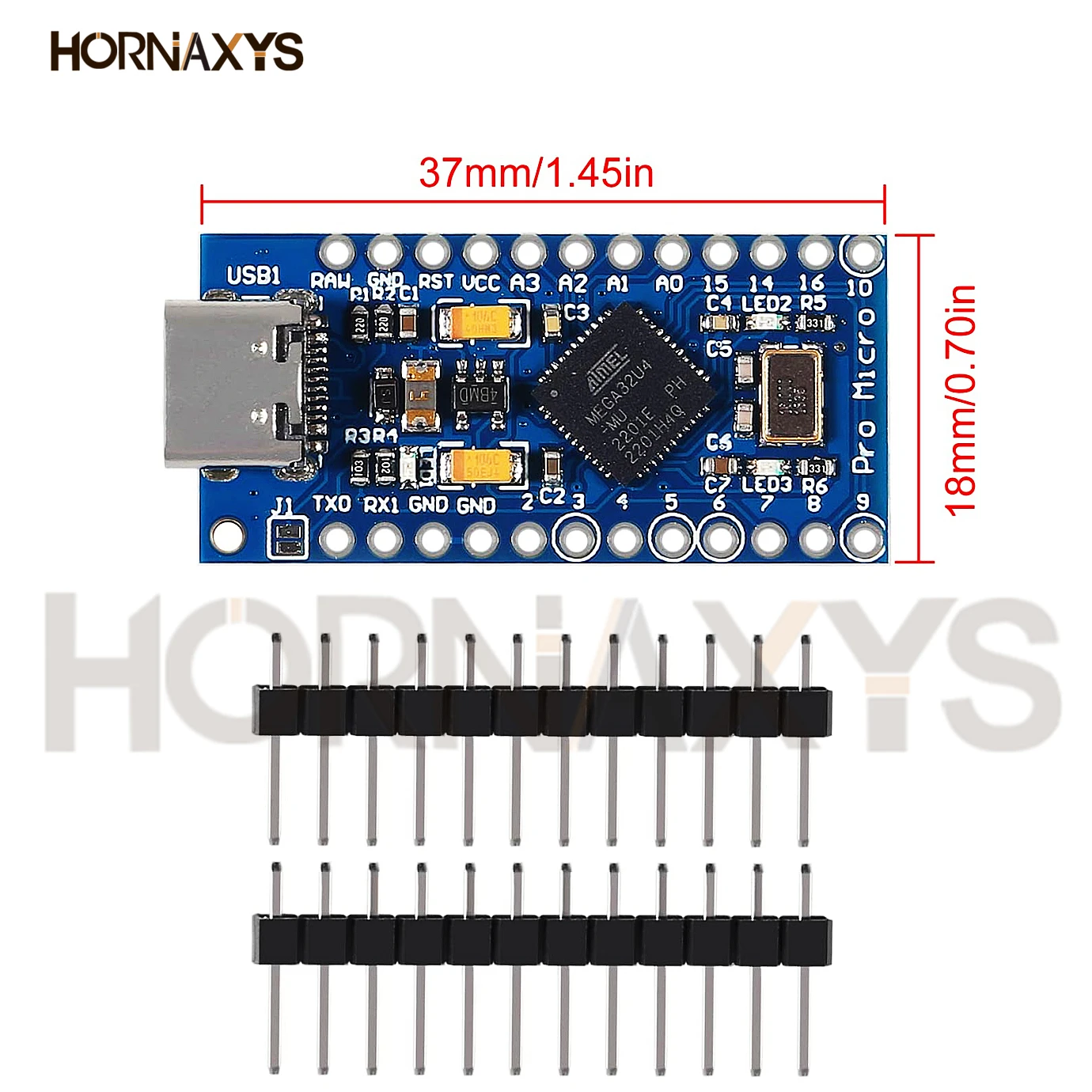 Pro Micro ATmega32U4 5V/16MHz Modul mit 2-reihigem Pin-Header – Bild 6