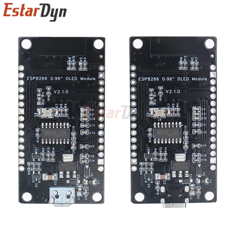 NodeMCU ESP8266 V3 Entwicklungsboard mit 0,96 Zoll OLED-Display CH340 – Bild 2
