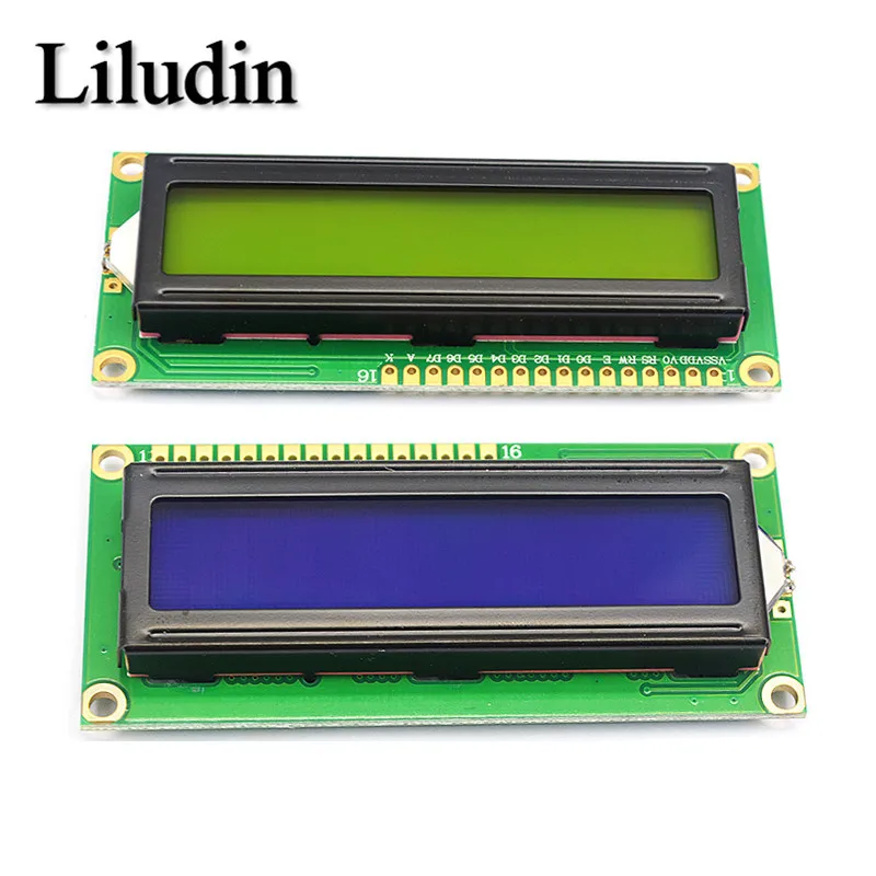 LCD1602 1602 LCD Modul Blau/Gelb Grün Bildschirm 16x2 Zeichen LCD – Bild 5