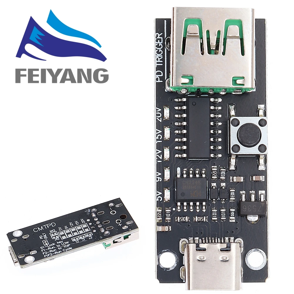 100W 5A USB-C Schnelllade-Triggerplatinenmodul PD/QC Decoy Board – Bild 3