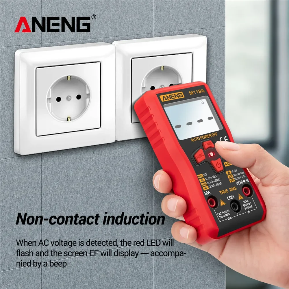 Digitalmultimeter Mini Multimetro 6000 Zählungen ANENG M118A AC – Bild 2