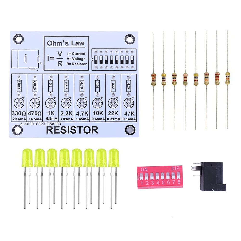 Löten Praxis Kit DIY Elektronische Schaltung Projekt Widerstand Lernen – Bild 3