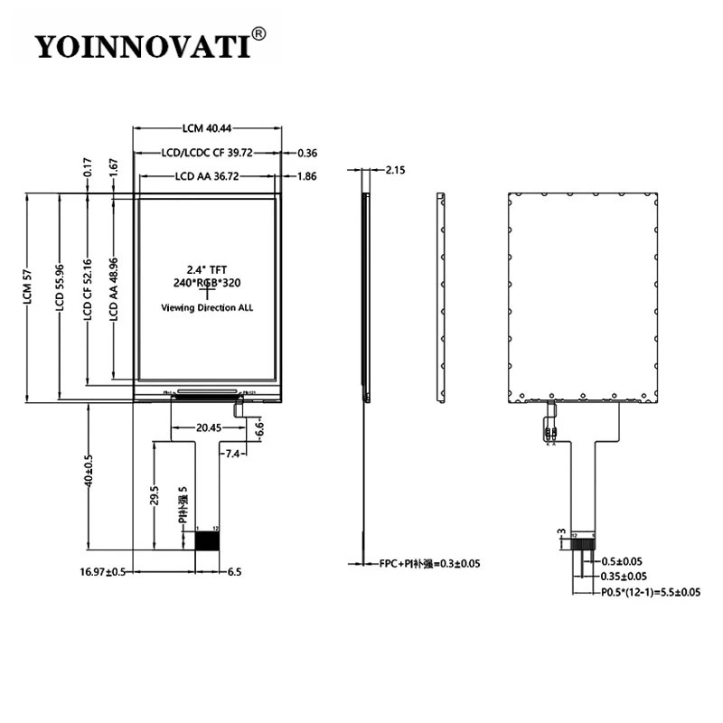 2,4 Zoll TFT LCD Display ST7789 240x320 IPS Vollständiger – Bild 5