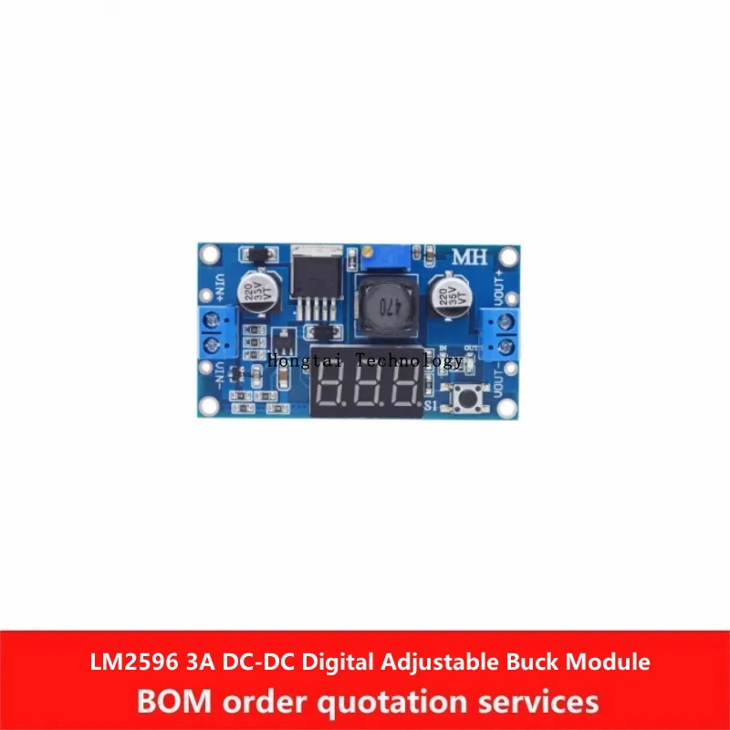 LM2596 3A DC-DC einstellbares Abwärtsmodul mit Spannungsanzeige