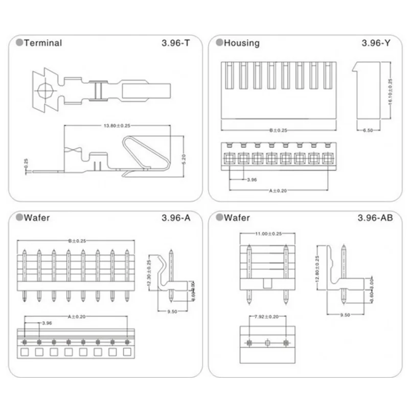 Schachtel JST CH3.96 Pin Header Stecker 2/3/4 Pin JST CH (120 Stück) – Bild 5