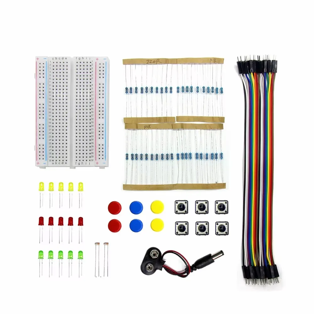 Schule Bildung Labor Starter Kit uno r3 Mini Steck brett LED Jumper Draht knopf für Arduino DIY Kit