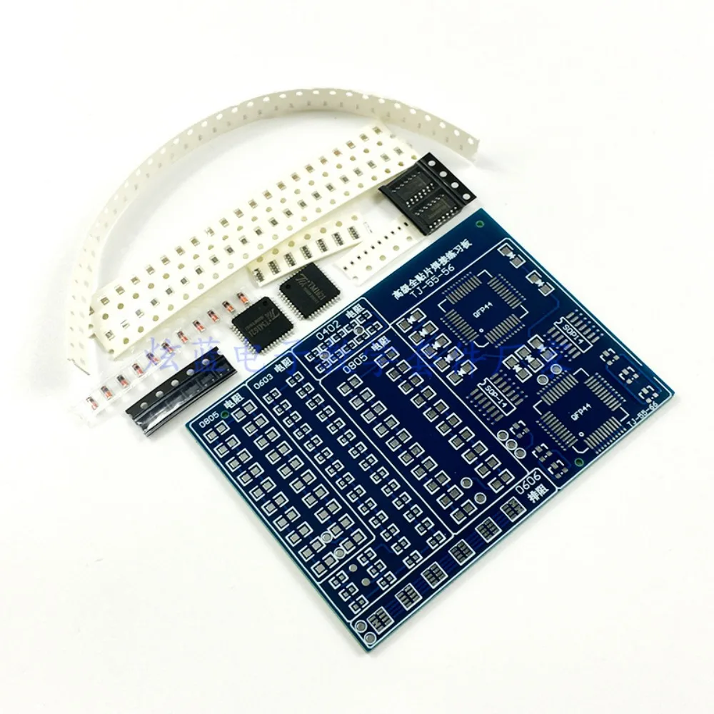 Verbessertes SMT Advanced Full SMD Lötübungsbrett-Kit - elektronisches DIY-Komponentenset