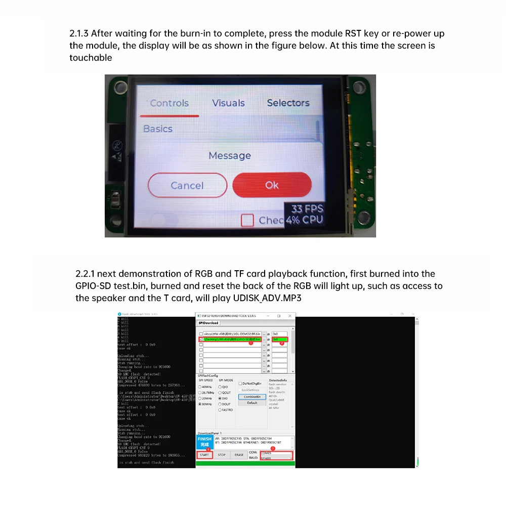 ESP32 LVGL WIFI & Bluetooth Entwicklungsboard 2,8 Zoll LCD TFT Modul – Bild 6