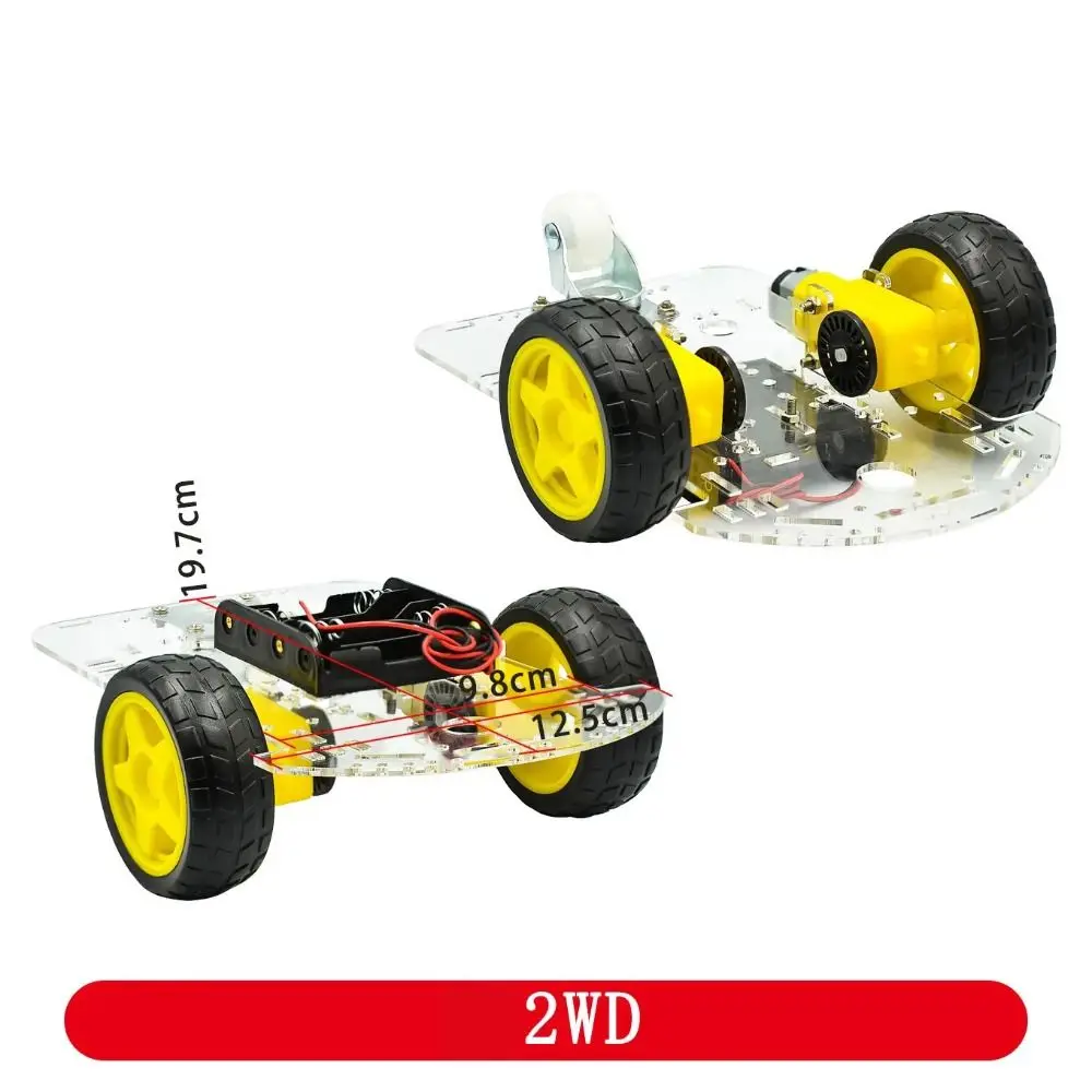 2WD/4WD Chassis Smart Robot Car Intelligent Control With Motors Motor – Bild 6