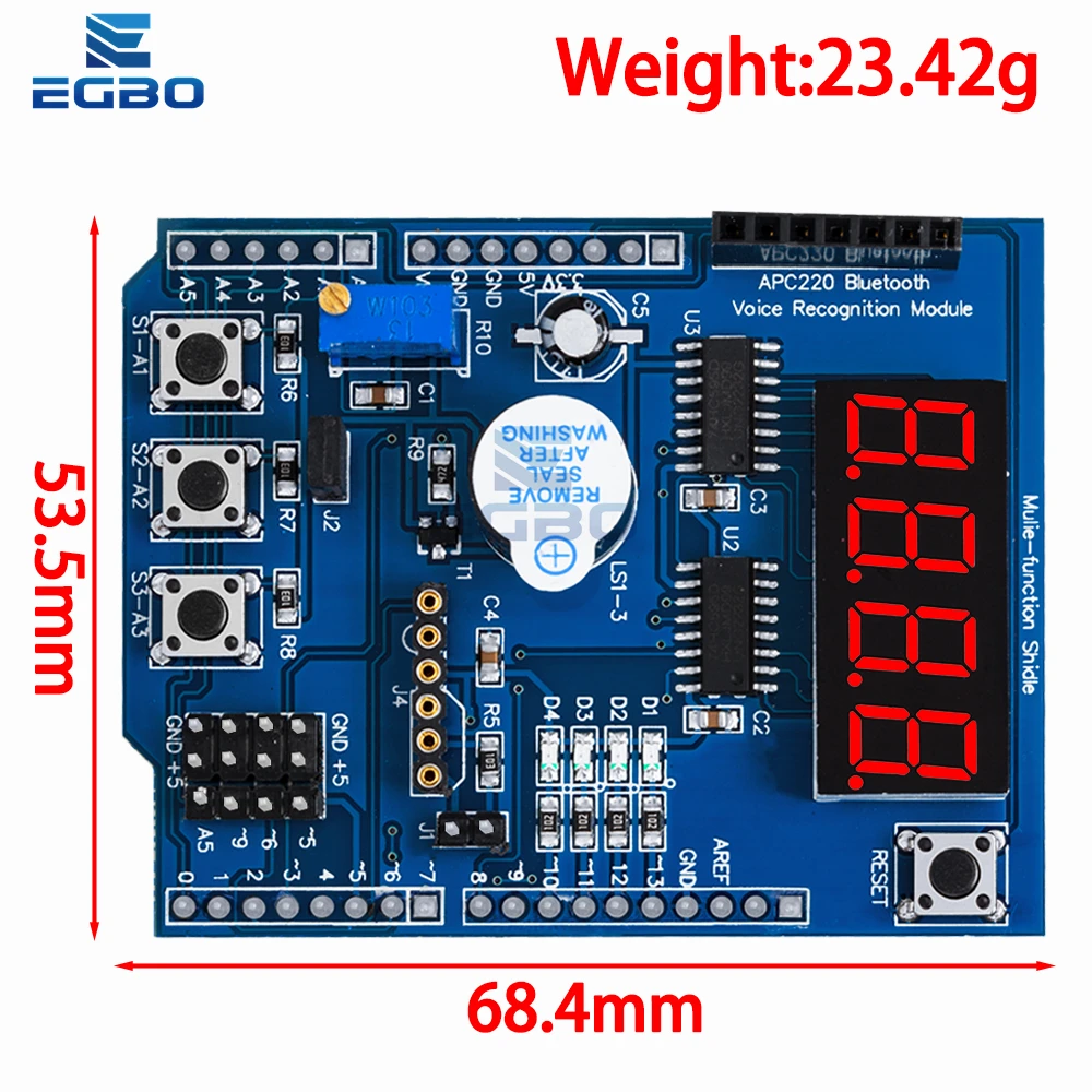 Multifunktionales Expansion Shield Development Board Kit für Arduino – Bild 2