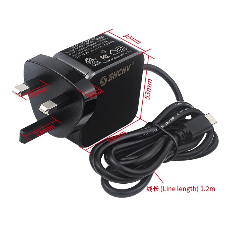 Raspberry Pi 5 Netzteil 5,1V 5A 27W USB Typ-C Ladegerät Stromadapter – Bild 6