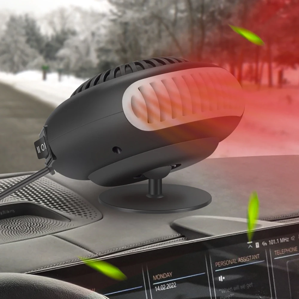 12 V Autoheizung 360° ° Drehbare elektrische Heizung, Plug-in-Heizung, Kühlventilator