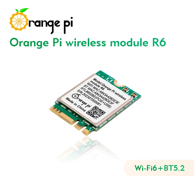 Orange Pi R6 WiFi-Modul 2,4 G/5 G Dualband Wi-Fi6 + BT5.2 mit PCIE – Bild 5