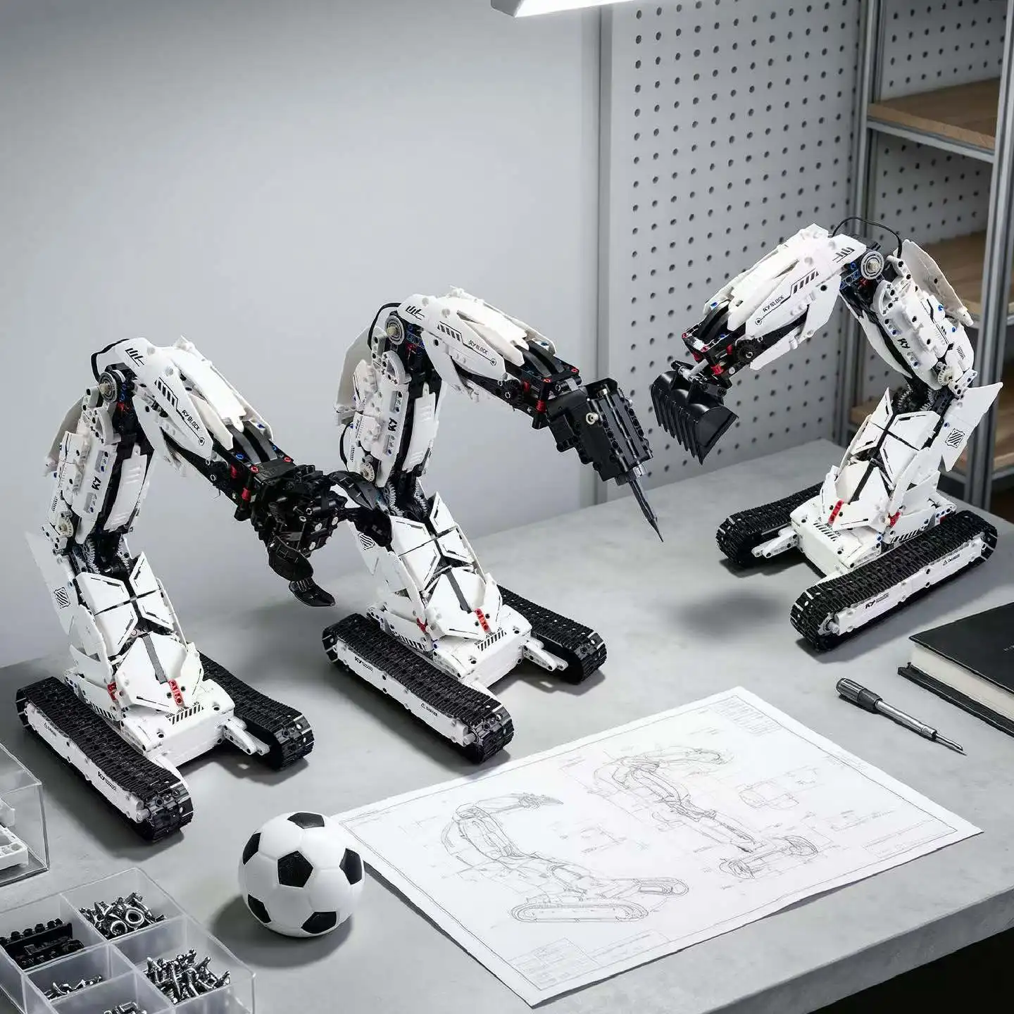 Technischer 3-in-1 Programmierbarer Mechanischer Roboterarm-Bausatz – Bild 4