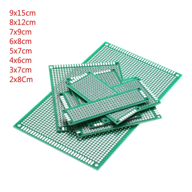 PCB Prototyp Board Doppel Seite Platinen Grün 2x8cm 4x6cm 5x7cm 6x8cm 8x12cm 9x15cm DIY Protoboard Fiberglas