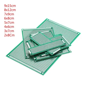 PCB Prototyp Board Doppel Seite Platinen Grün 2x8cm 4x6cm 5x7cm 6x8cm 8x12cm 9x15cm DIY Protoboard Fiberglas