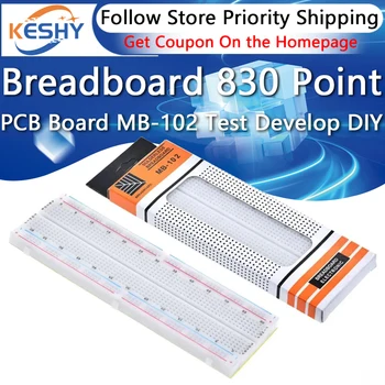 Steckbrett 830 Punkte PCB-Board MB-102 MB102 Test- und Entwicklungs-DIY-Kit Nodemcu Raspberry Pi 2 LCD