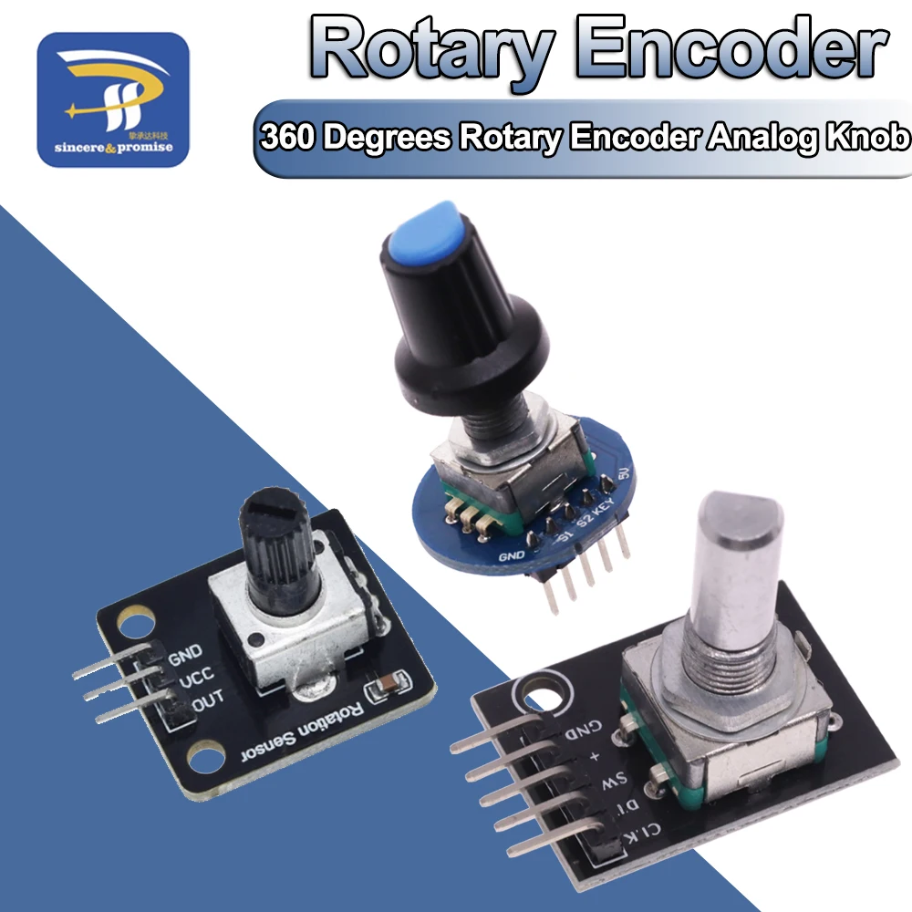 360 Grad Drehgeber modul Dreh potentiometer Analog knopf modul für Arduino KY-040 RV09 Drehgeber Ec11 Knopf
