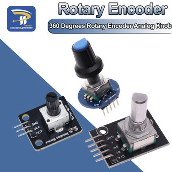 360 Grad Drehgeber modul Dreh potentiometer Analog knopf modul für Arduino KY-040 RV09 Drehgeber Ec11 Knopf