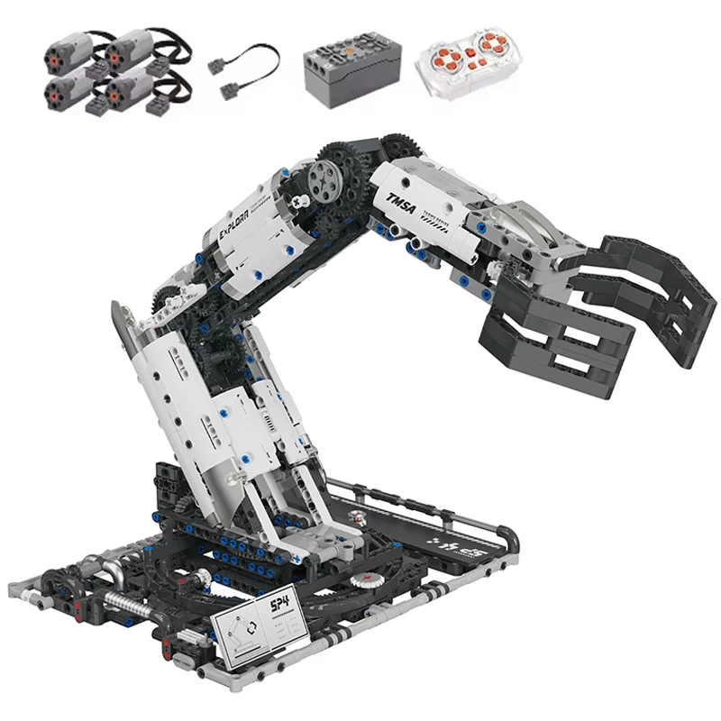Roboterarm-Bausteine Programmierbare Fernbedienungs-Spielzeuge STEM-Lernspielzeug zur Förderung des Interesses