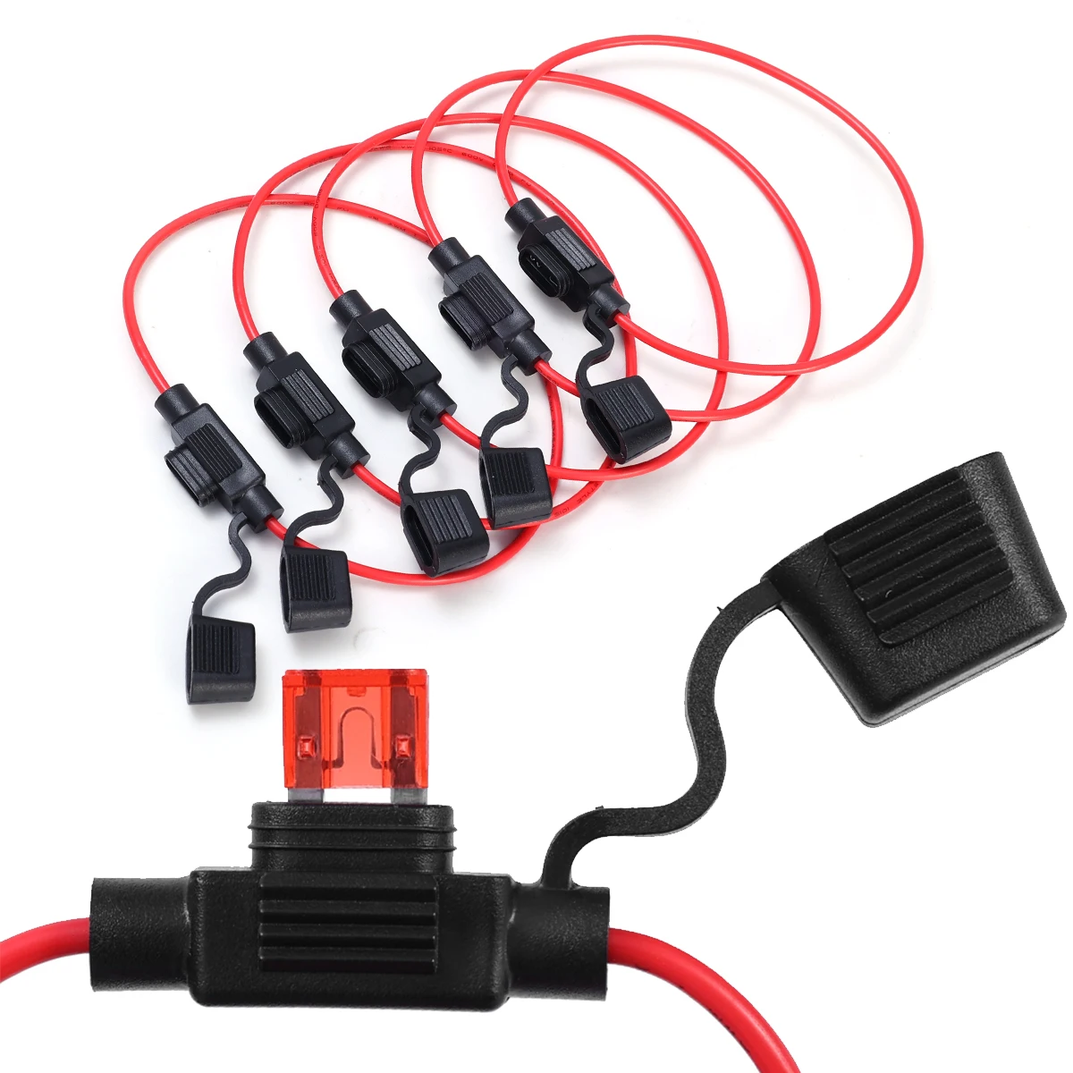 Kfz-Flachsicherungshalter Inline-Drahtsockel 12V Elektrischer – Bild 5