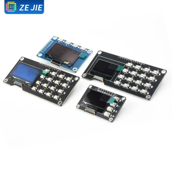 12864-Bildschirm, 0,96"-OLED-Displaymodul mit Matrix-Tastatur, 1,3"-LCD-Bildschirm, I2C-Schnittstelle