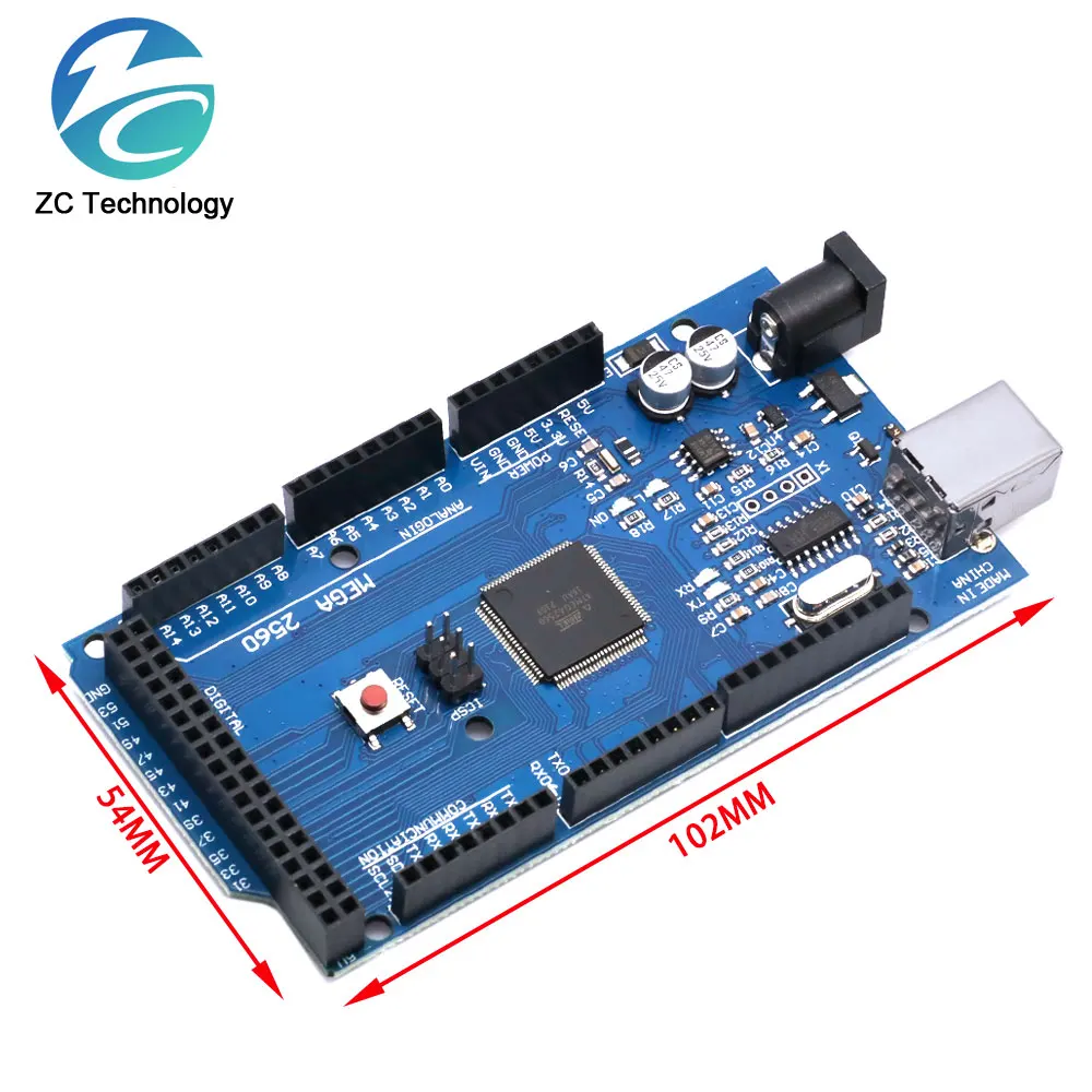 MEGA2560 MEGA 2560 R3 (ATmega2560-16AU CH340G) AVR USB board – Bild 4