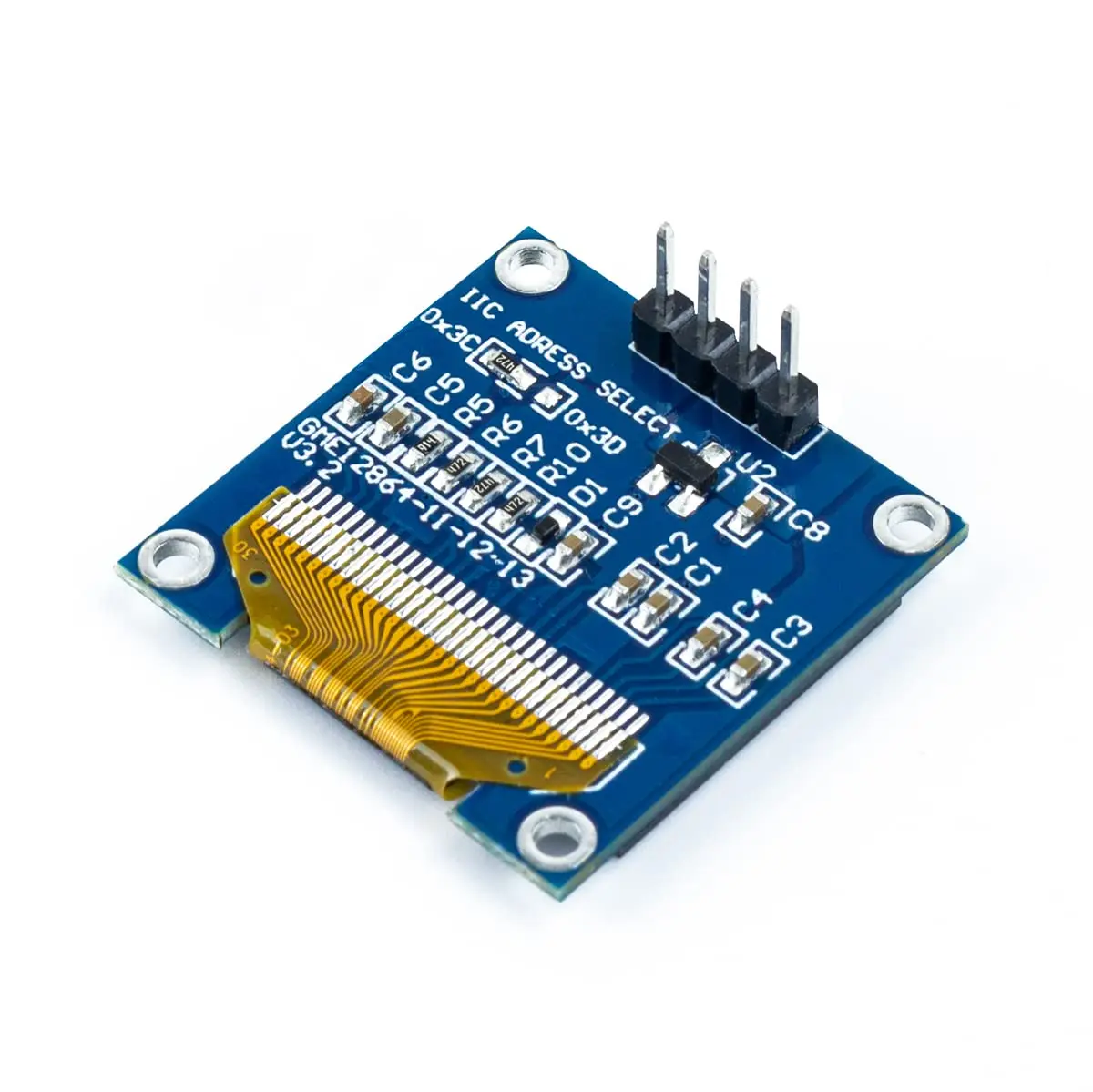 0,96 Zoll OLED I2C IIC Displaymodul 12864 128x64 Pixel SSD1306 Mini – Bild 3