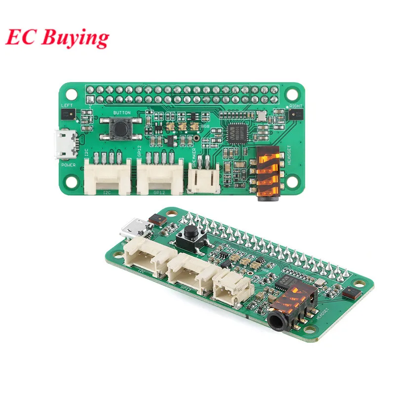 ReSpeaker 2-Mikrofon Pi HAT V2.0 für Raspberry Pi 4 Modell B Pi5 Zero 1B+/2B/3B/3B+/4B Sprachmodul