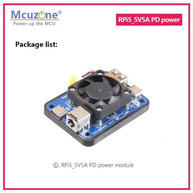 Raspberry Pi 5 5V5A Dual PD Power Modul
