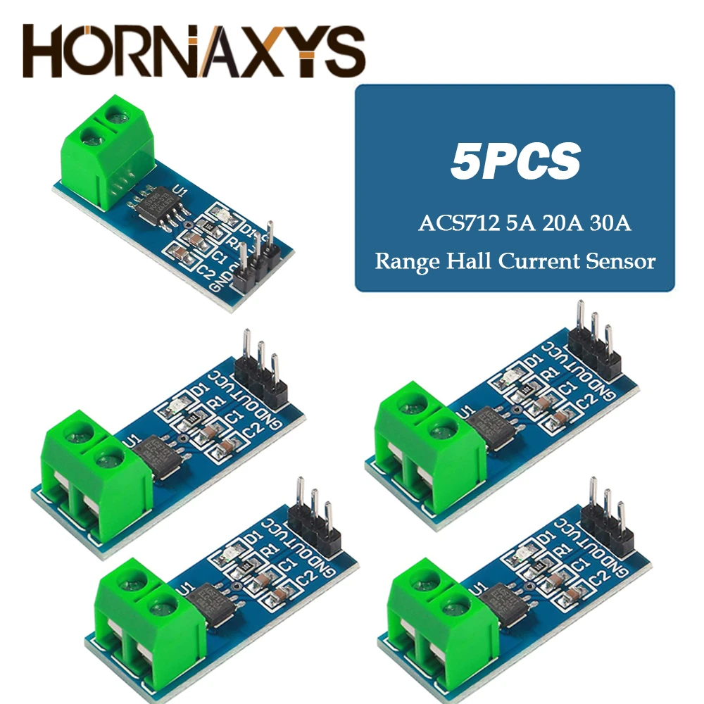 ACS712 5A 20A 30A Range Hall Strom Sensor Modul ACS712 Sensoren Modul – Bild 6